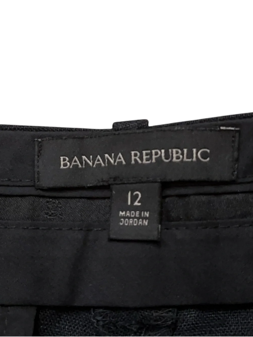 Banana Republic Pleated Wide Leg Pants Womens Size 12 100% Linen Black